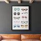 Vintage Glasses II - Modern Framed Canvas Print