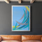 Circulating Flow II - Modern Framed Canvas Print