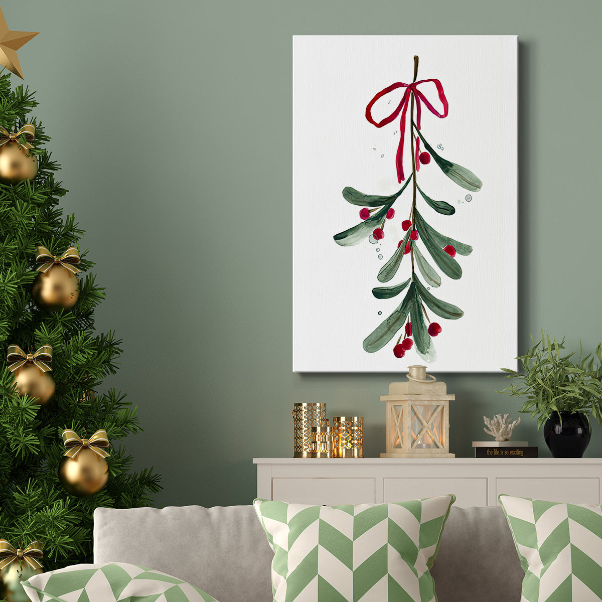 Warm Winter Wishes V - Gallery Wrapped Canvas