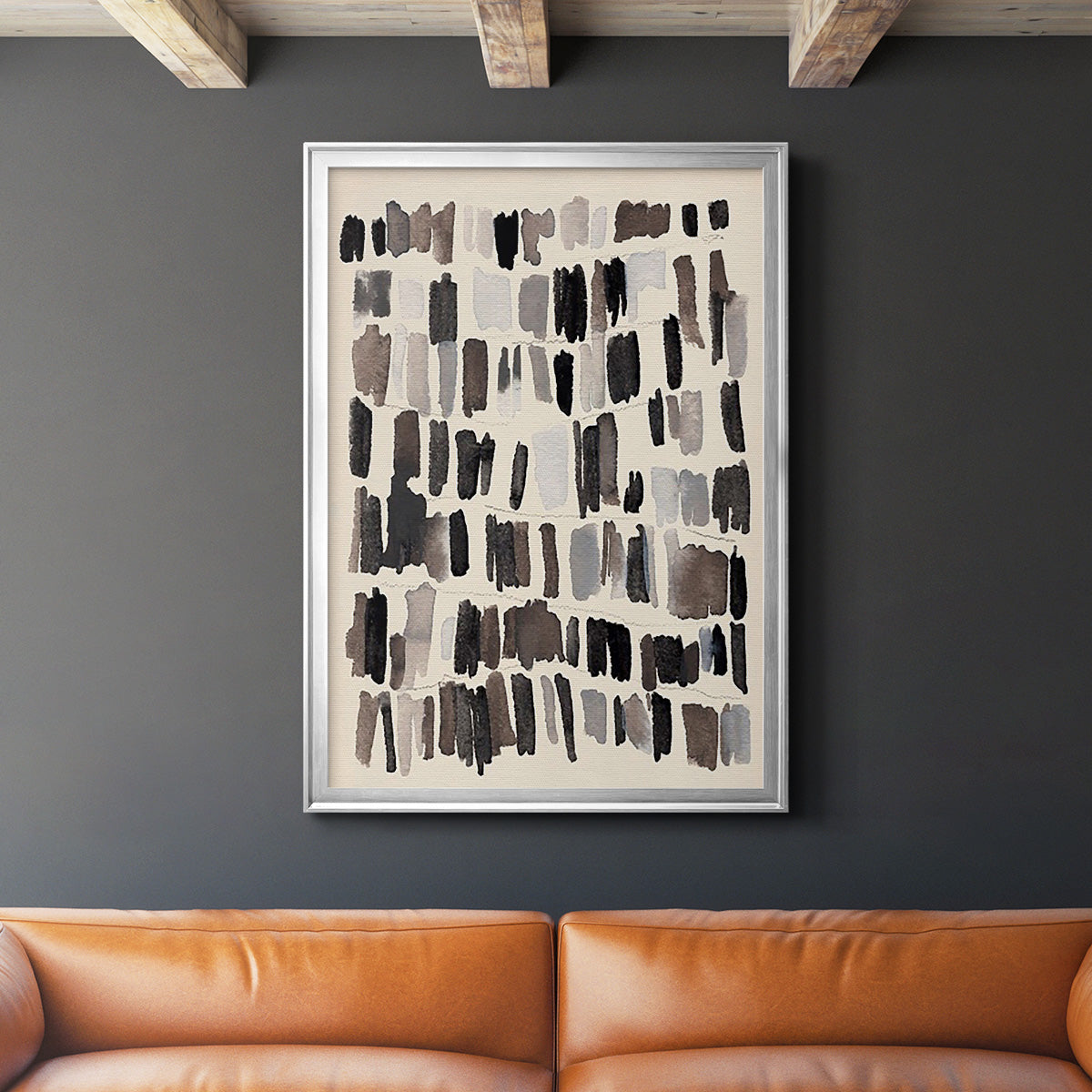 Chalk and Flint IV - Modern Framed Canvas Print