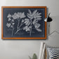 Foliage on Navy VI Premium Framed Canvas- Ready to Hang