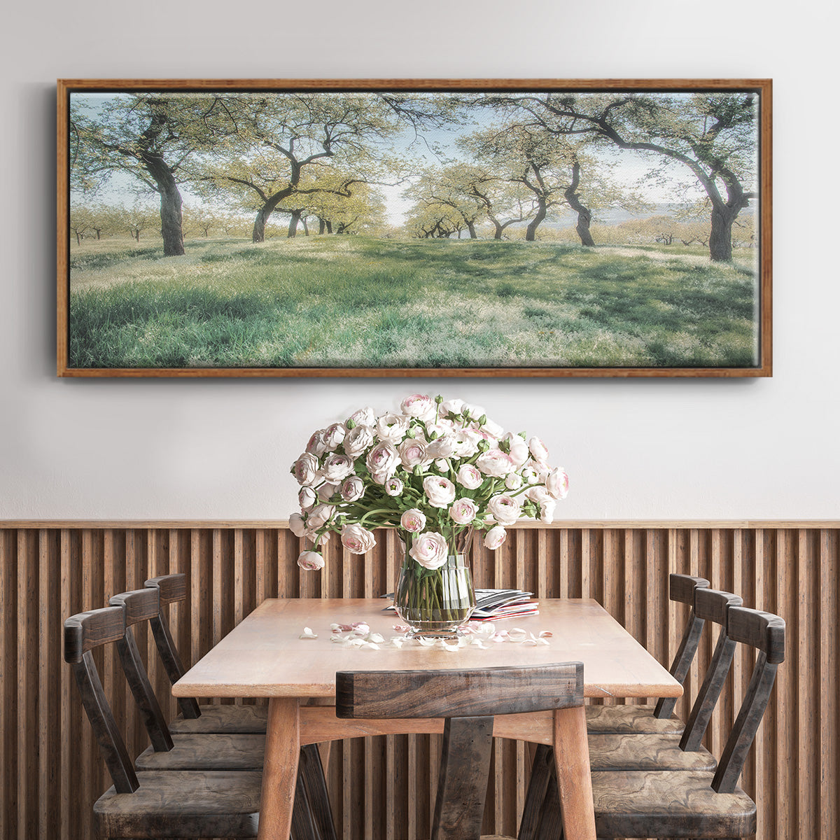 Charming Spring Mood - Floater Framed Canvas Print