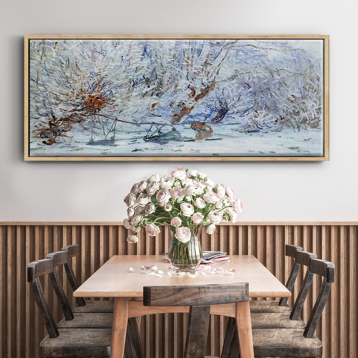 The Frost, 1885 - Floater Framed Canvas Print