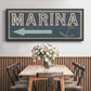 Shoreline Signs II - Floater Framed Canvas Print