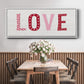 Patterned Love - Floater Framed Canvas Print
