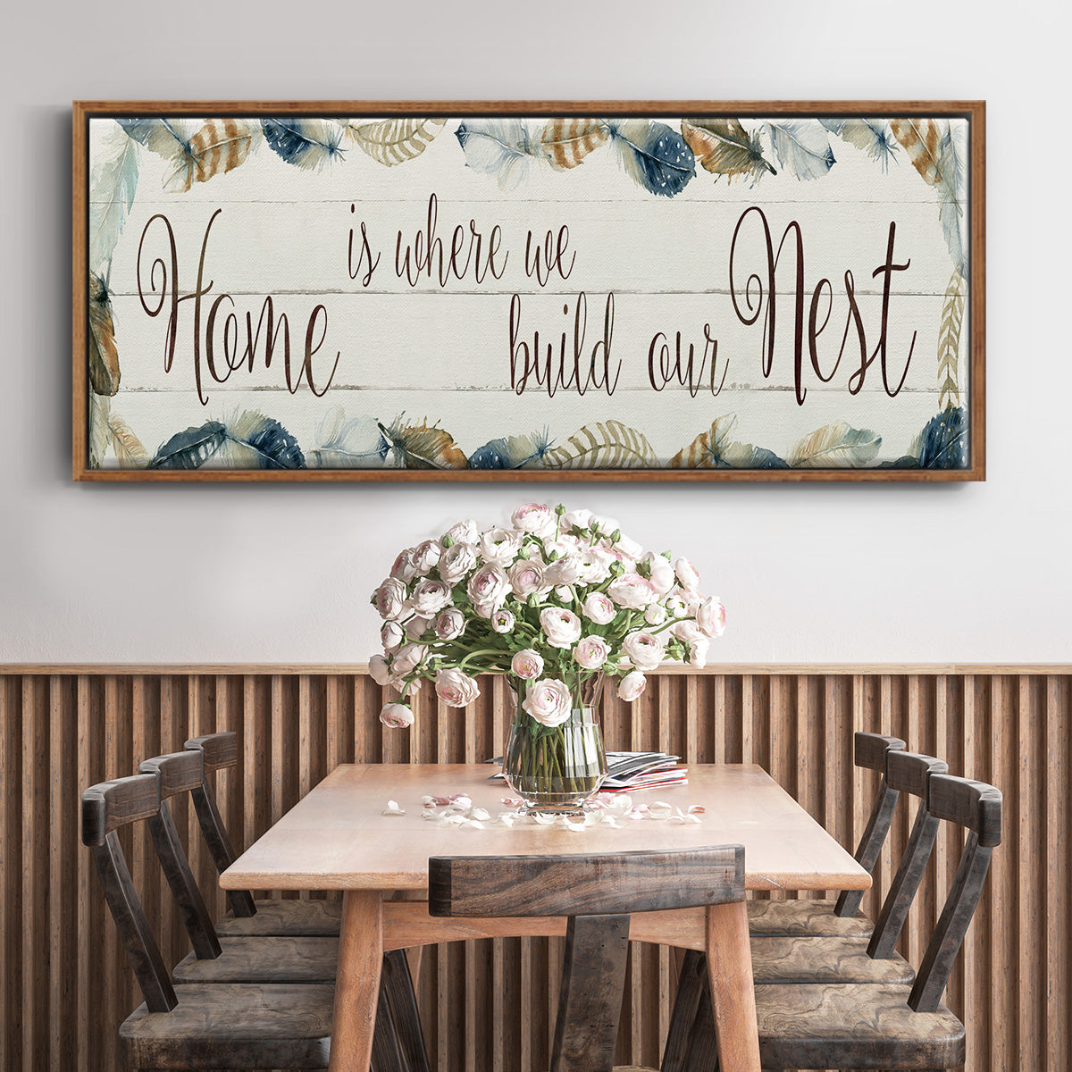 Home Nest - Floater Framed Canvas Print