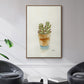 Succulent III - Framed Premium Gallery Wrapped Canvas L Frame - Ready to Hang