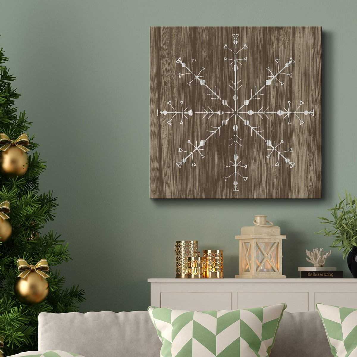 Barnwood Wonderland V-Premium Gallery Wrapped Canvas - Ready to Hang