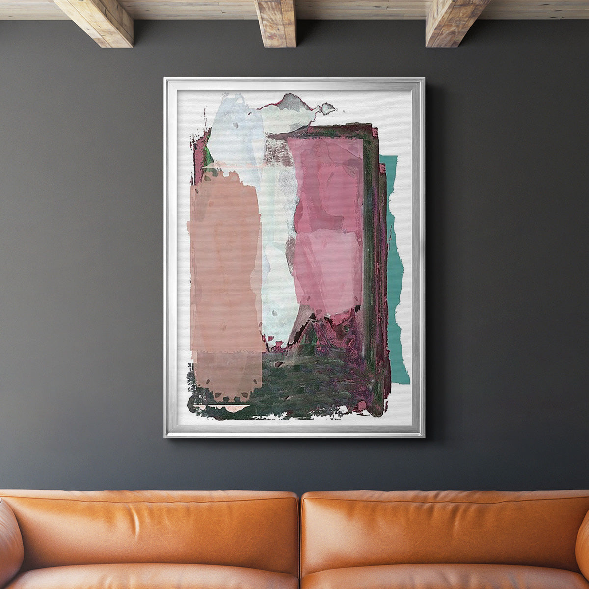 Brights Soft Wash II - Modern Framed Canvas Print