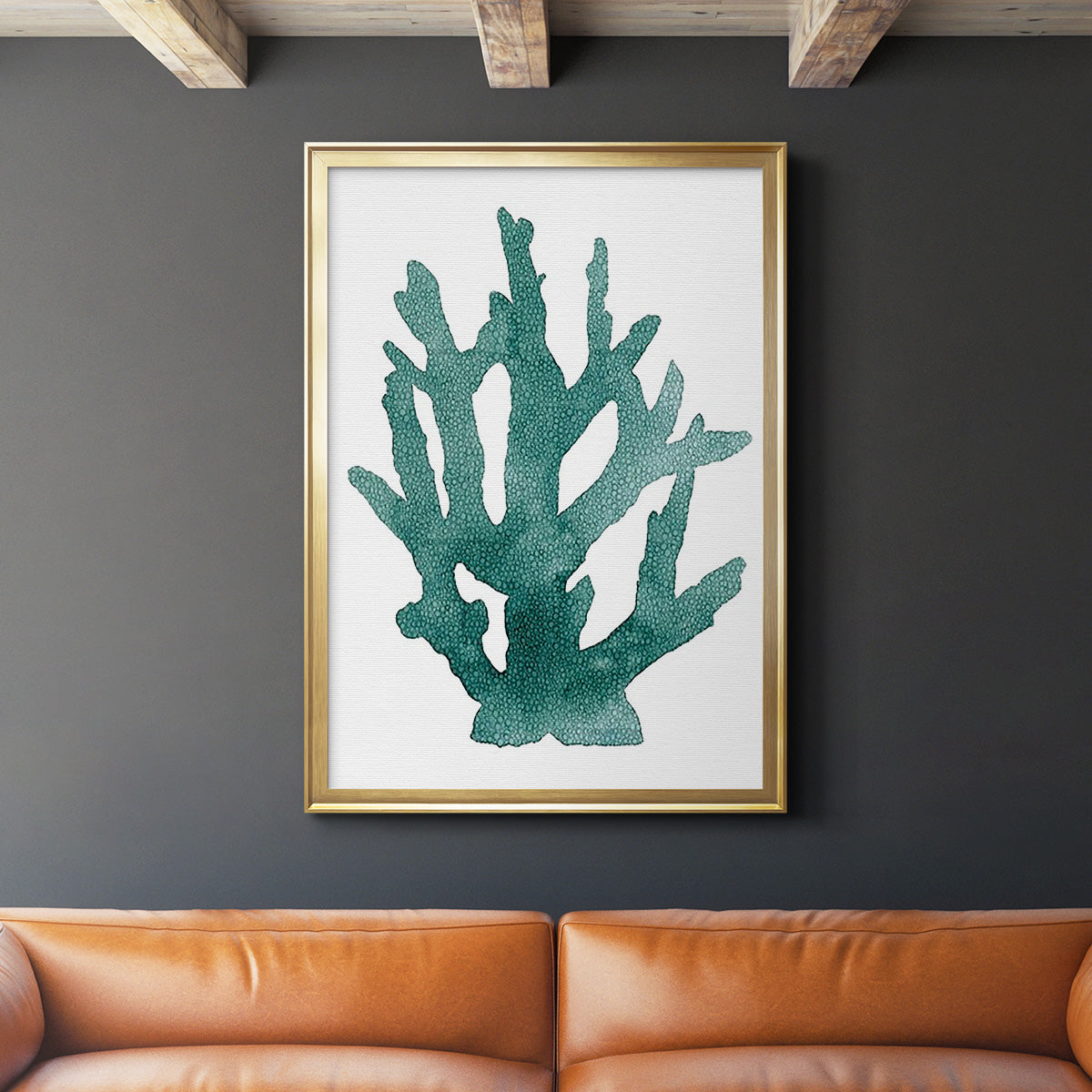 Coral Souvenirs I - Modern Framed Canvas Print