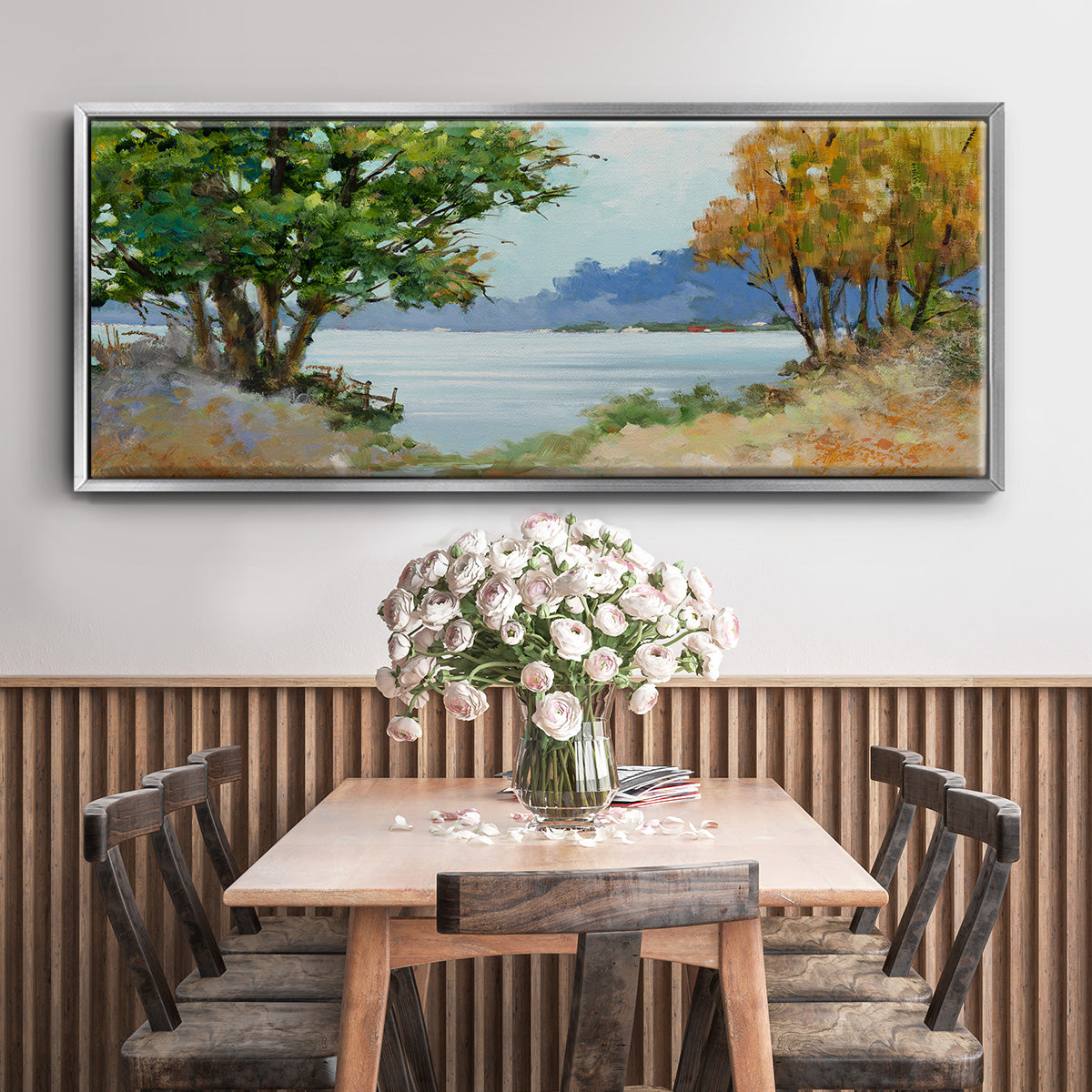 Fall Day - Floater Framed Canvas Print