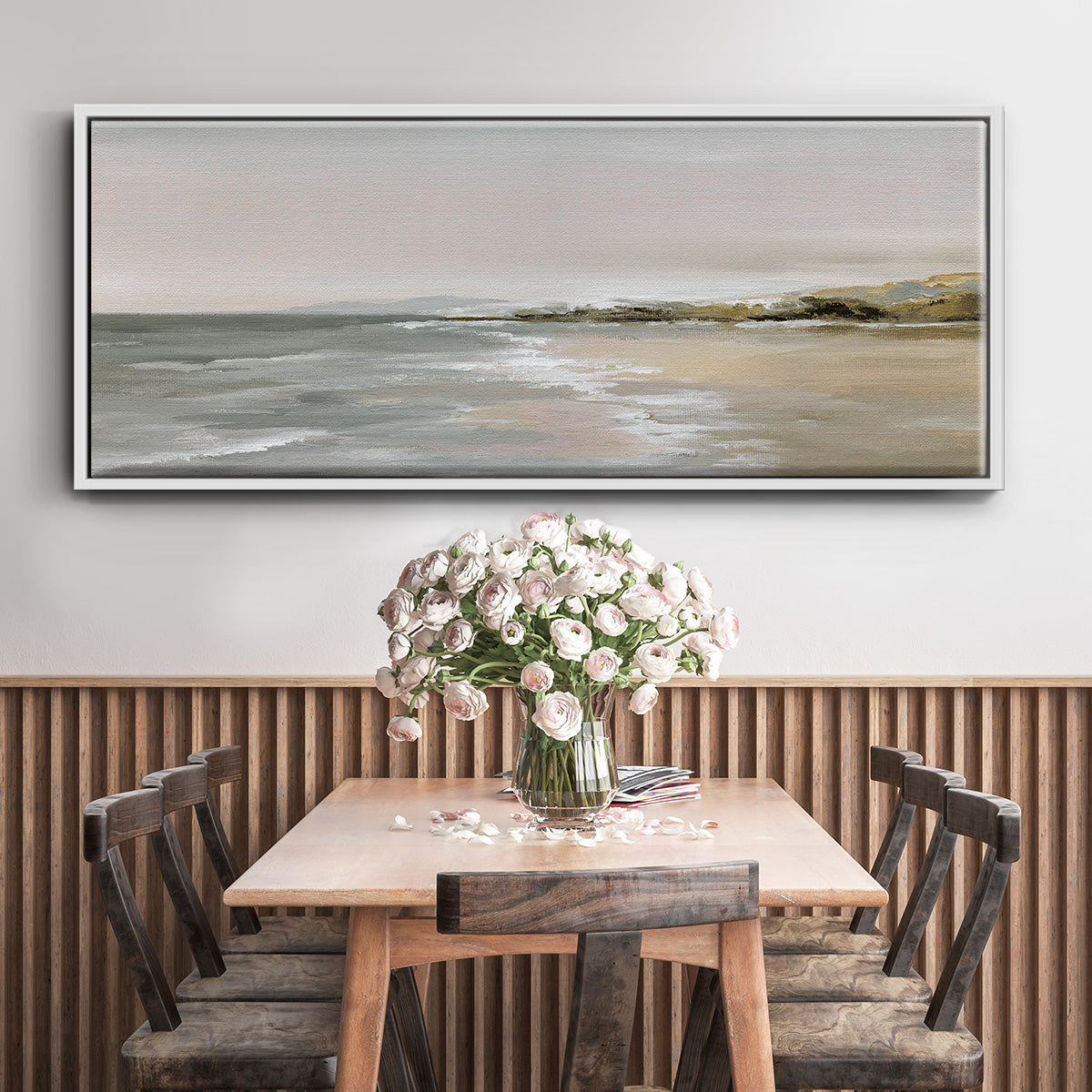 New Shore - Floater Framed Canvas Print