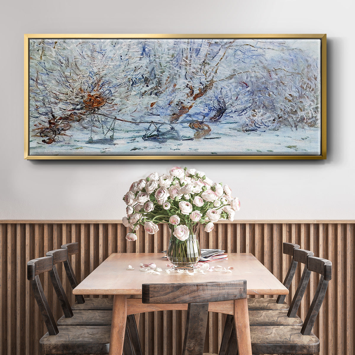The Frost, 1885 - Floater Framed Canvas Print
