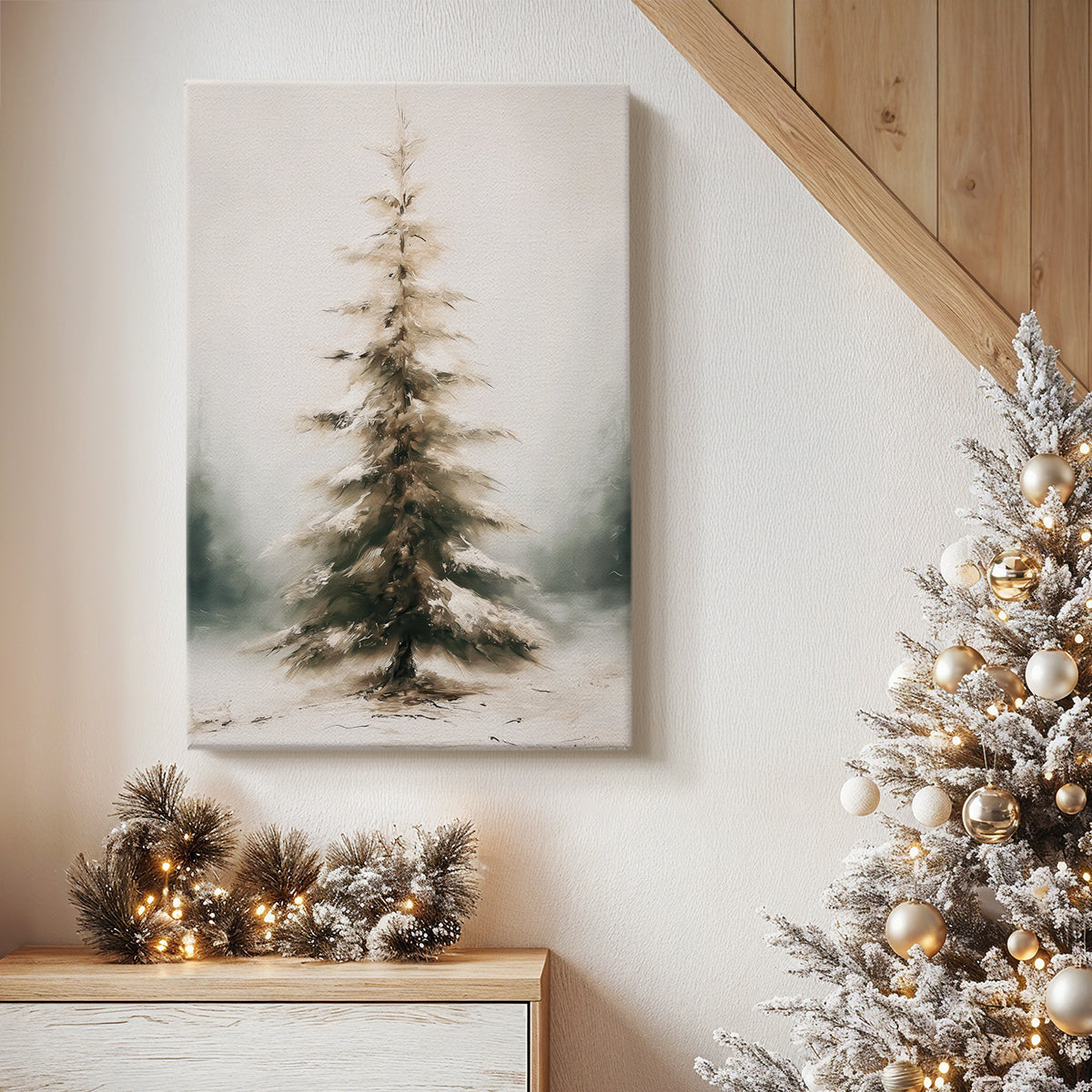 Pines of Silver Serenade - Canvas Art Print