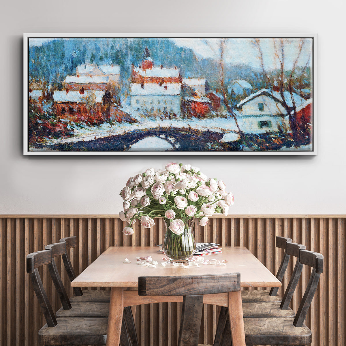 Sandviken, Norway 2, 1895 - Floater Framed Canvas Print