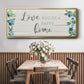 Love Builds - Floater Framed Canvas Print