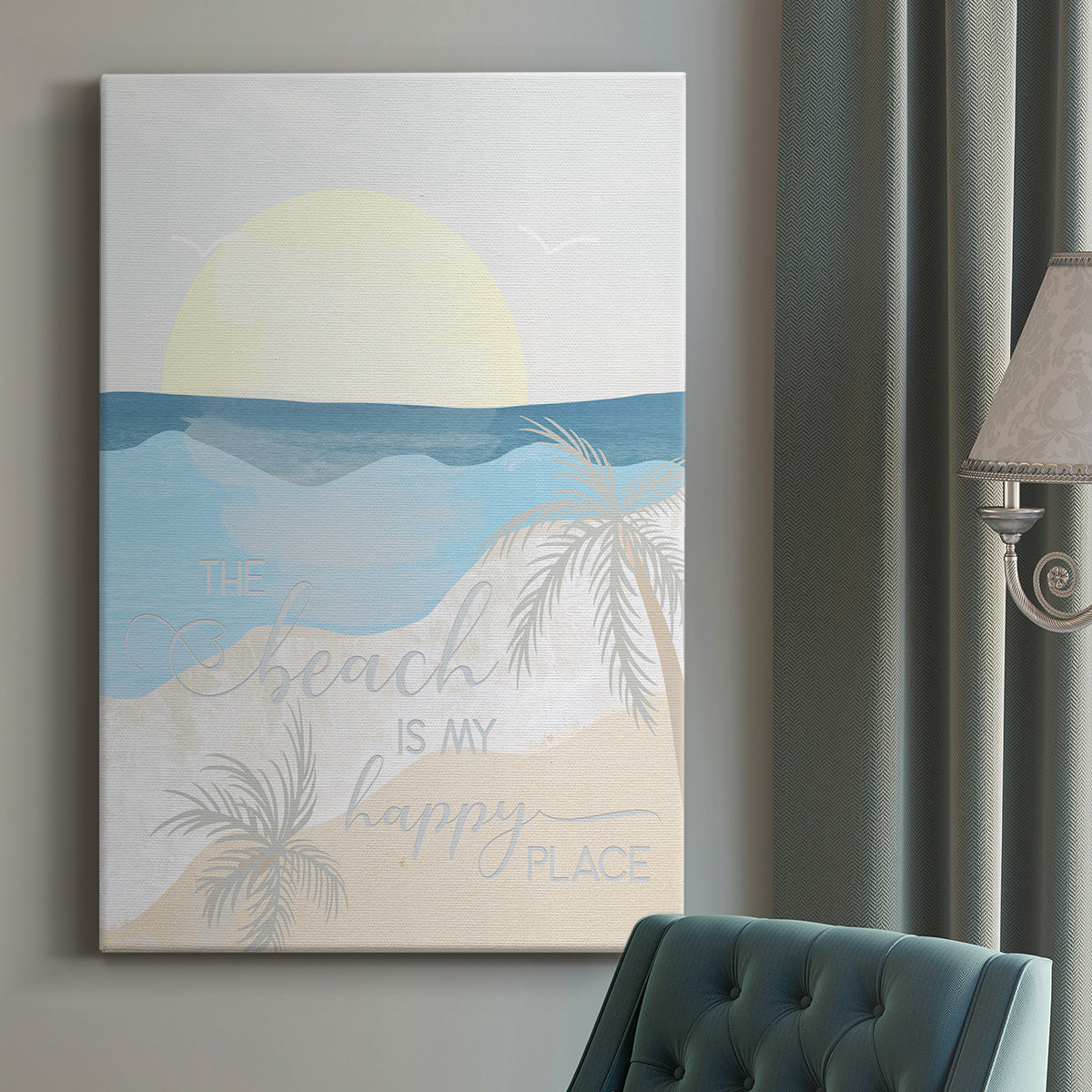 Happy Place Premium Gallery Wrapped Canvas - Ready to Hang