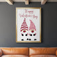 Valentines Gnomes - Modern Framed Canvas Print