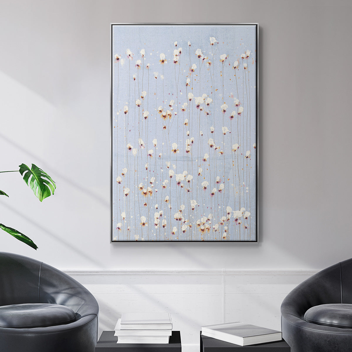 String Theory V1 - Framed Premium Gallery Wrapped Canvas L Frame - Ready to Hang