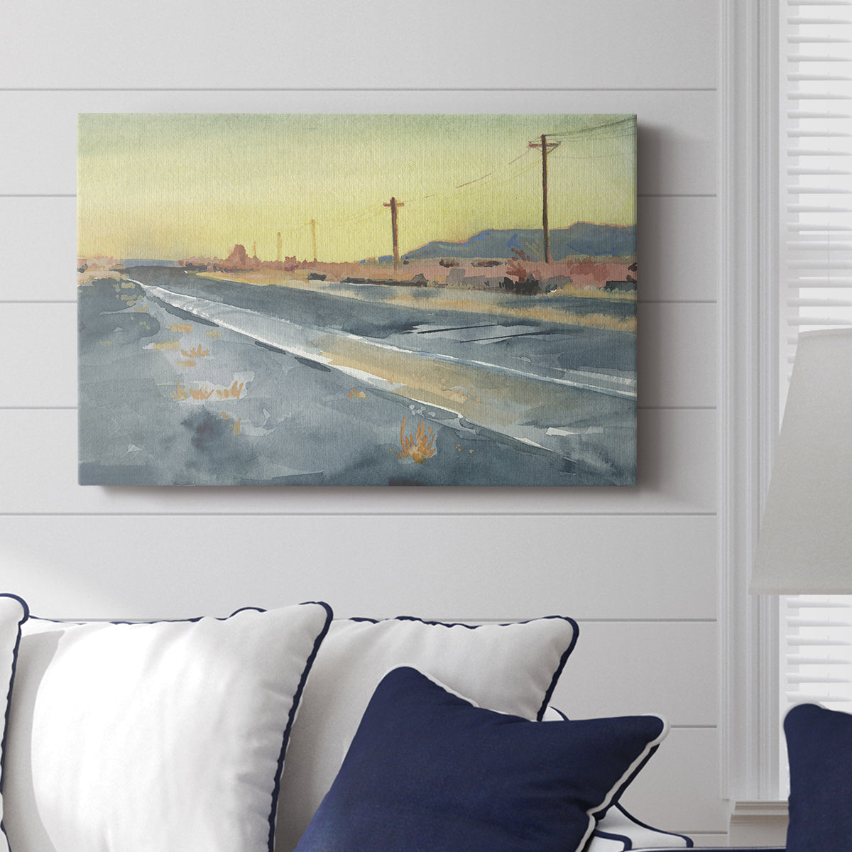 Deserted Highway I - Canvas Art Print