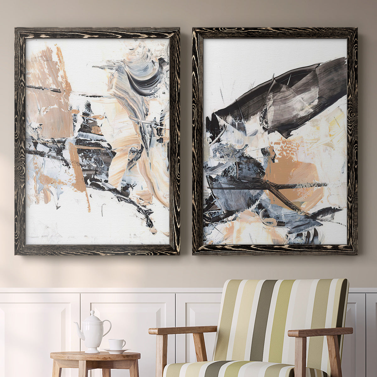 Ruckus III - Premium Framed Canvas 2 Piece Set - Ready to Hang