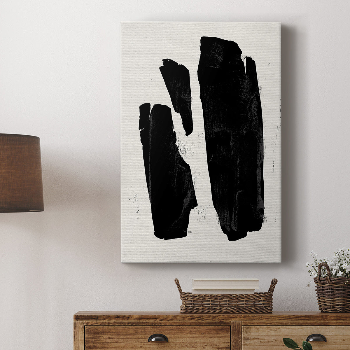 Triple Block Print II - Canvas Art Print