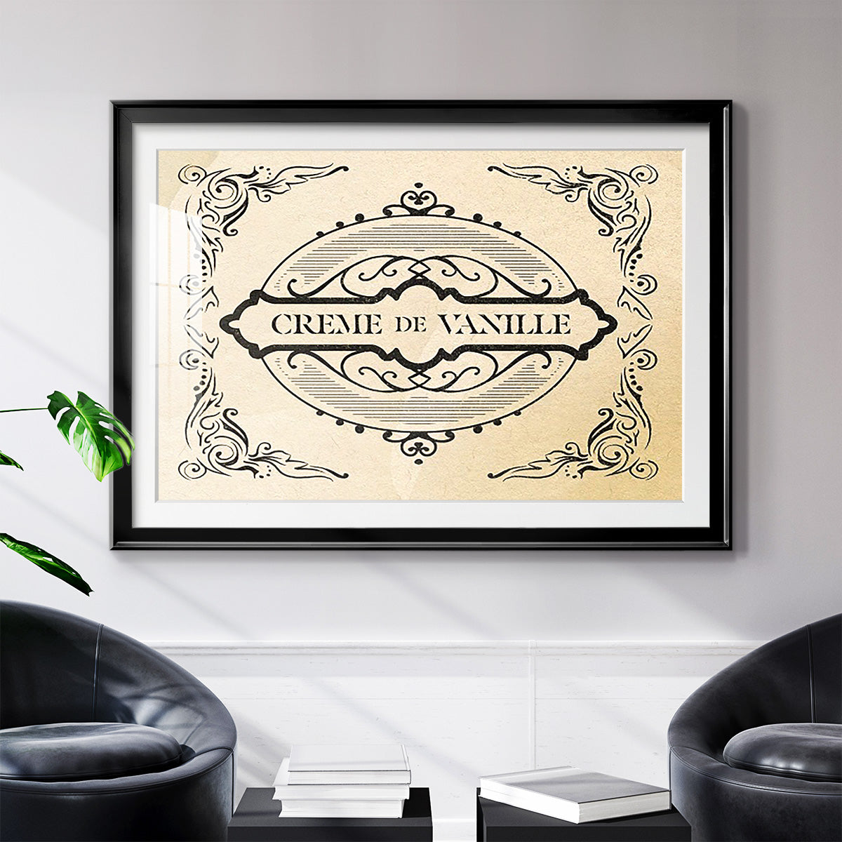 Antique French Label II - Modern Framed Art Print