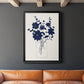 Indigo Sketch Bouquet II - Modern Framed Canvas Print