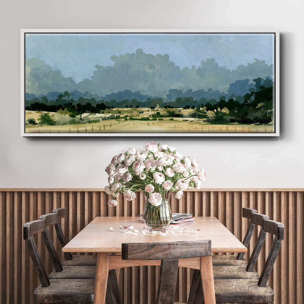 Wild Farmland I - Floater Framed Canvas Print