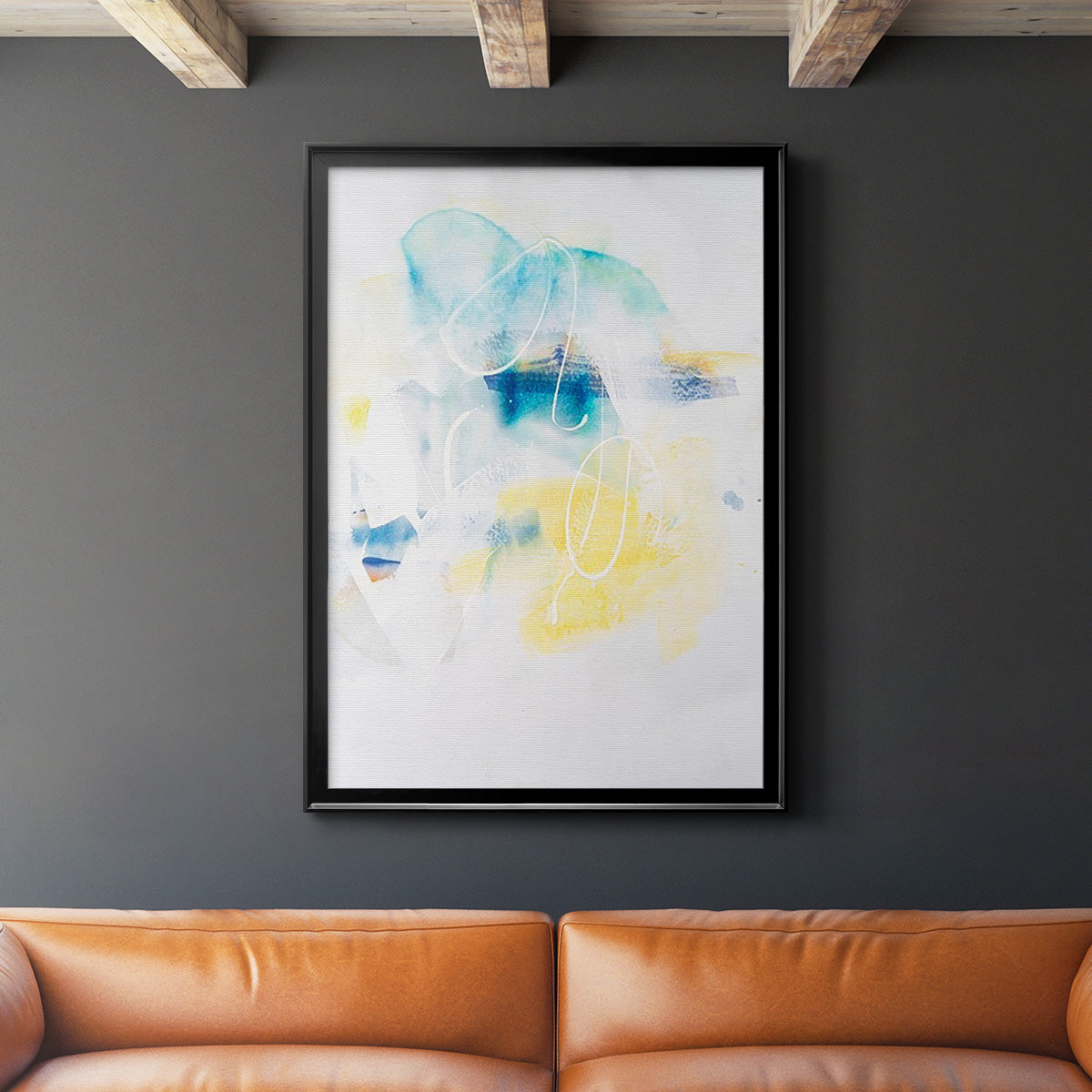 Spacial II - Modern Framed Canvas Print