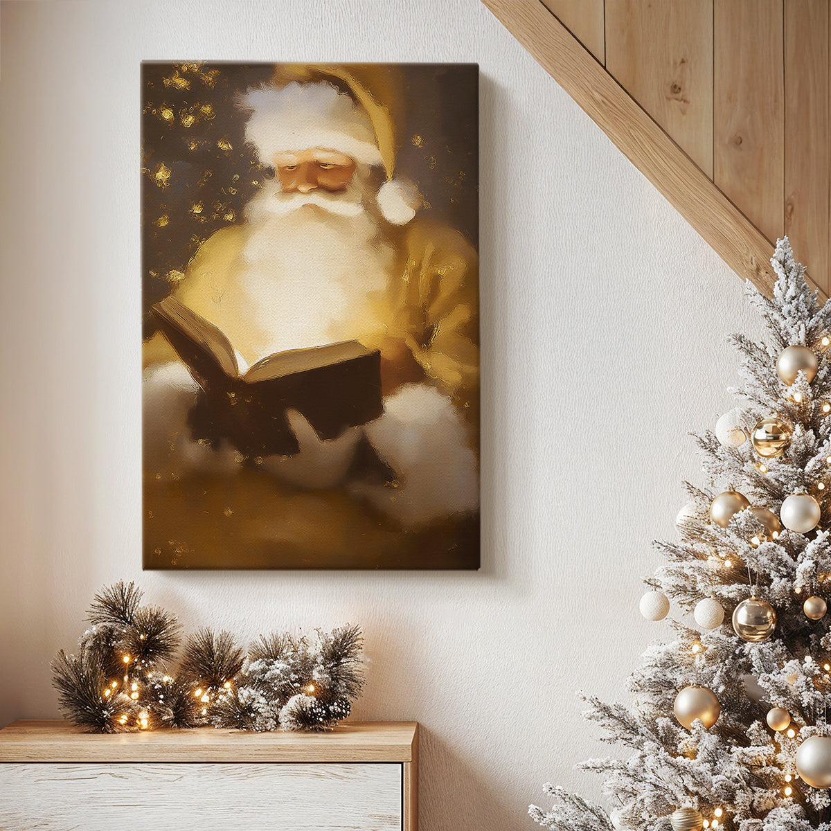 Candlelit Carol of Star - Canvas Art Print