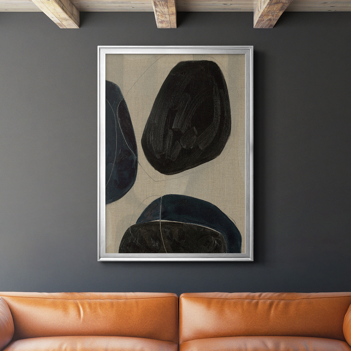 Gravity II - Modern Framed Canvas Print