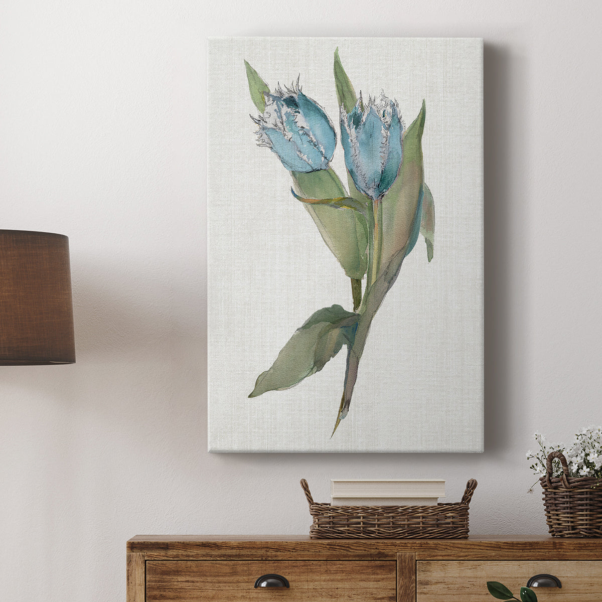 Blue Tulip Picks II - Canvas Art Print
