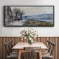 The Seine at Lavacourt, Effect of Snow, 1879 - Floater Framed Canvas Print