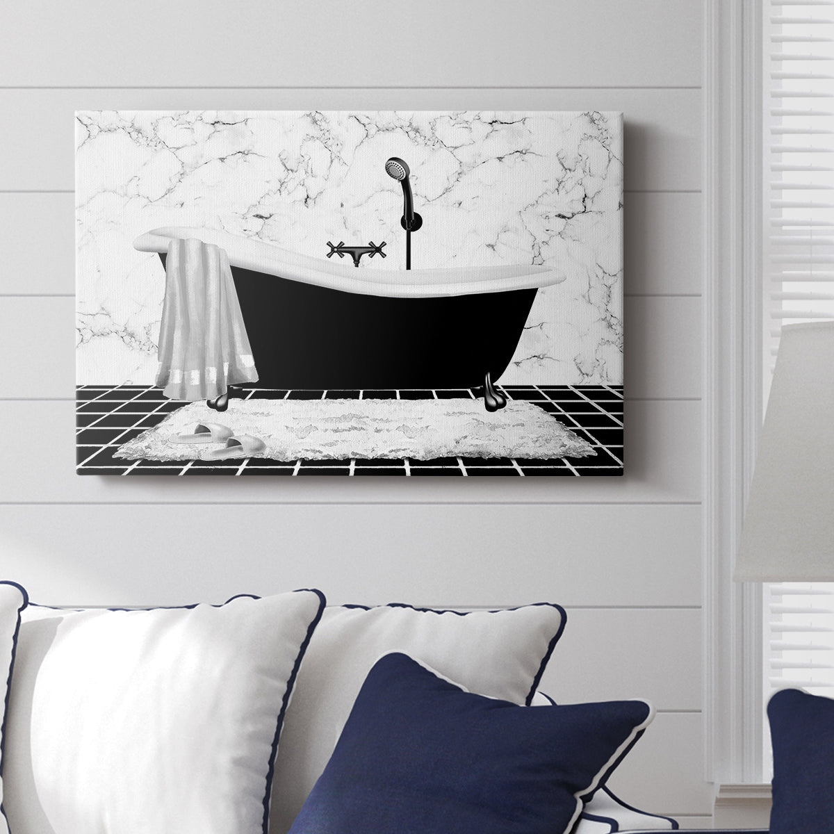 Modern Bath I - Canvas Art Print