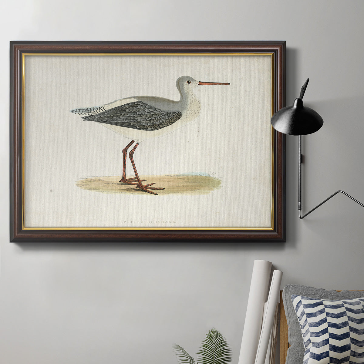 Morris Sandpipers I Premium Framed Canvas- Ready to Hang