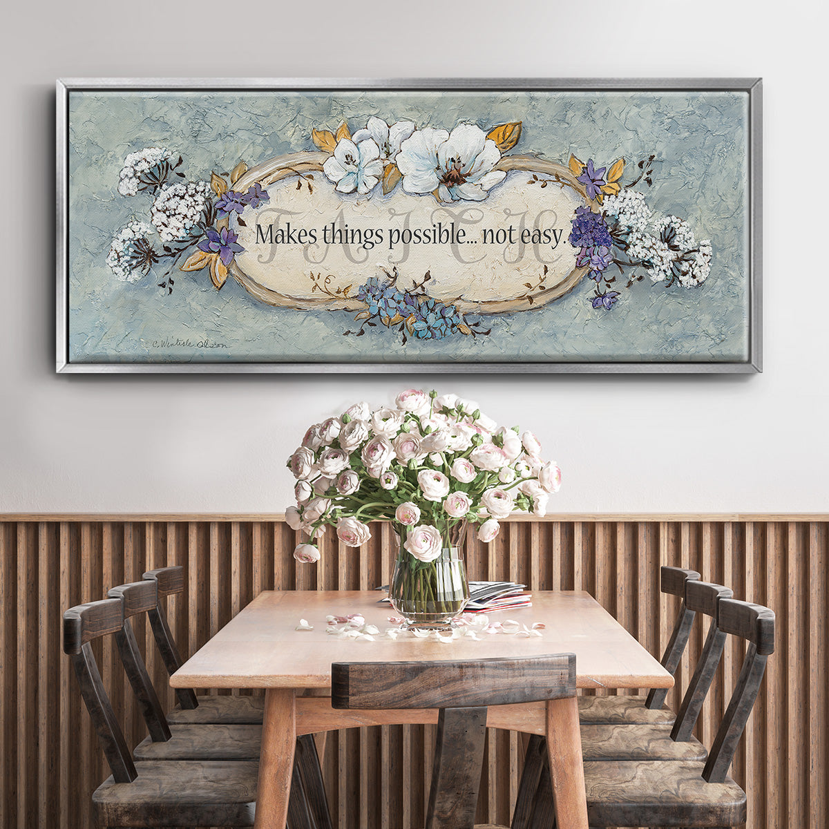 Faith - Floater Framed Canvas Print