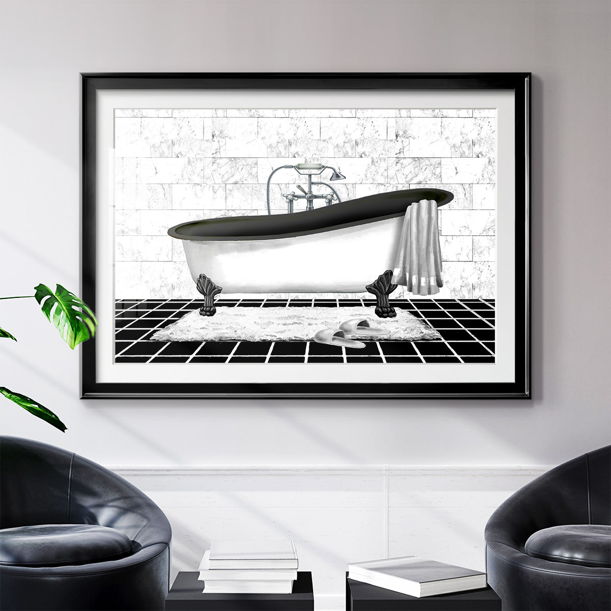 Modern Bath II - Modern Framed Art Print