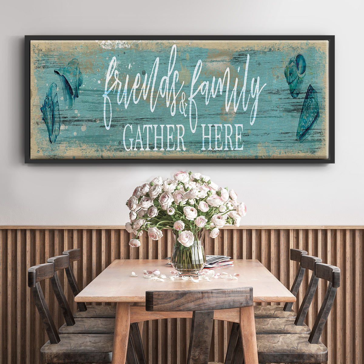 Friends and Family - Floater Framed Canvas Print