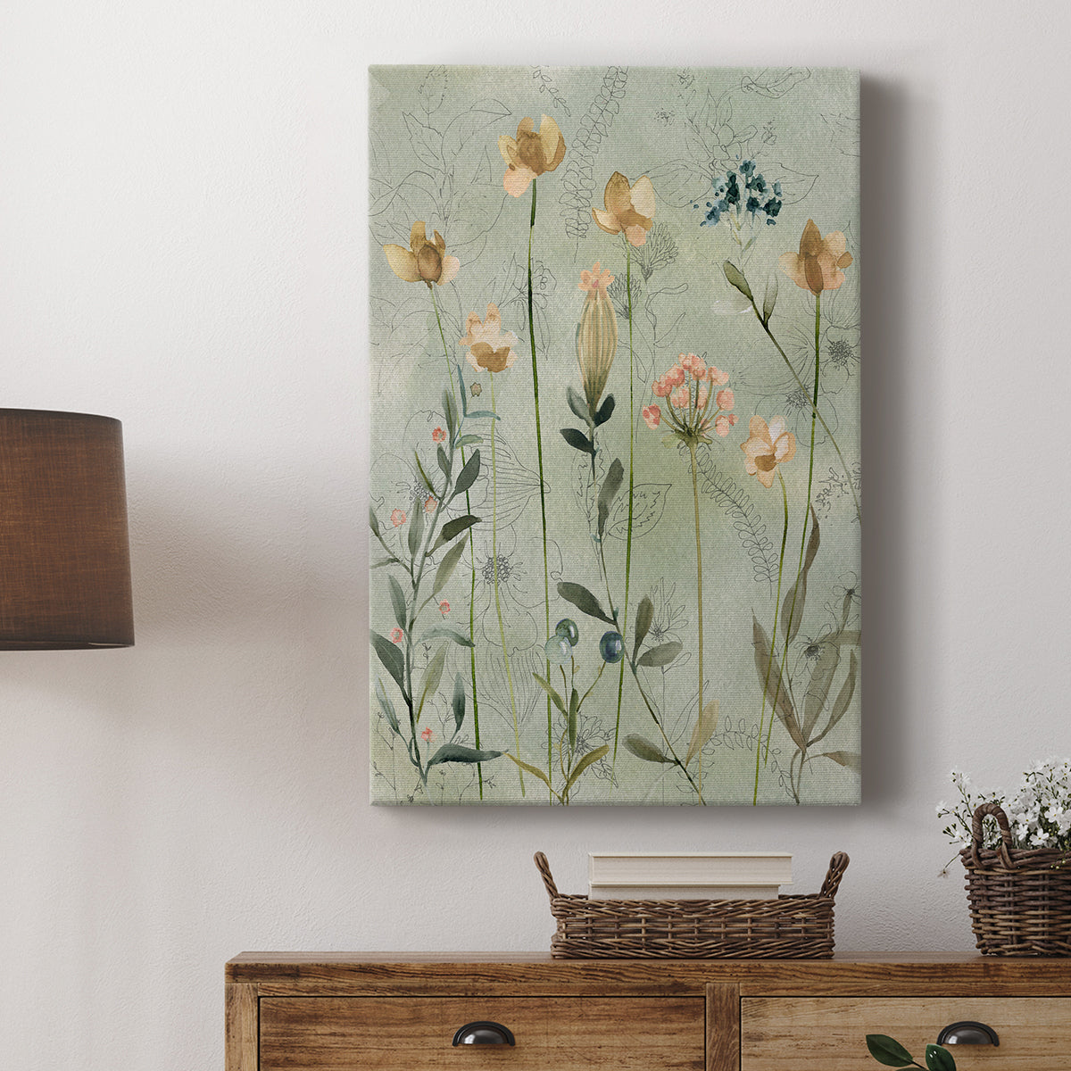 Botanical Sketchbook - Canvas Art Print