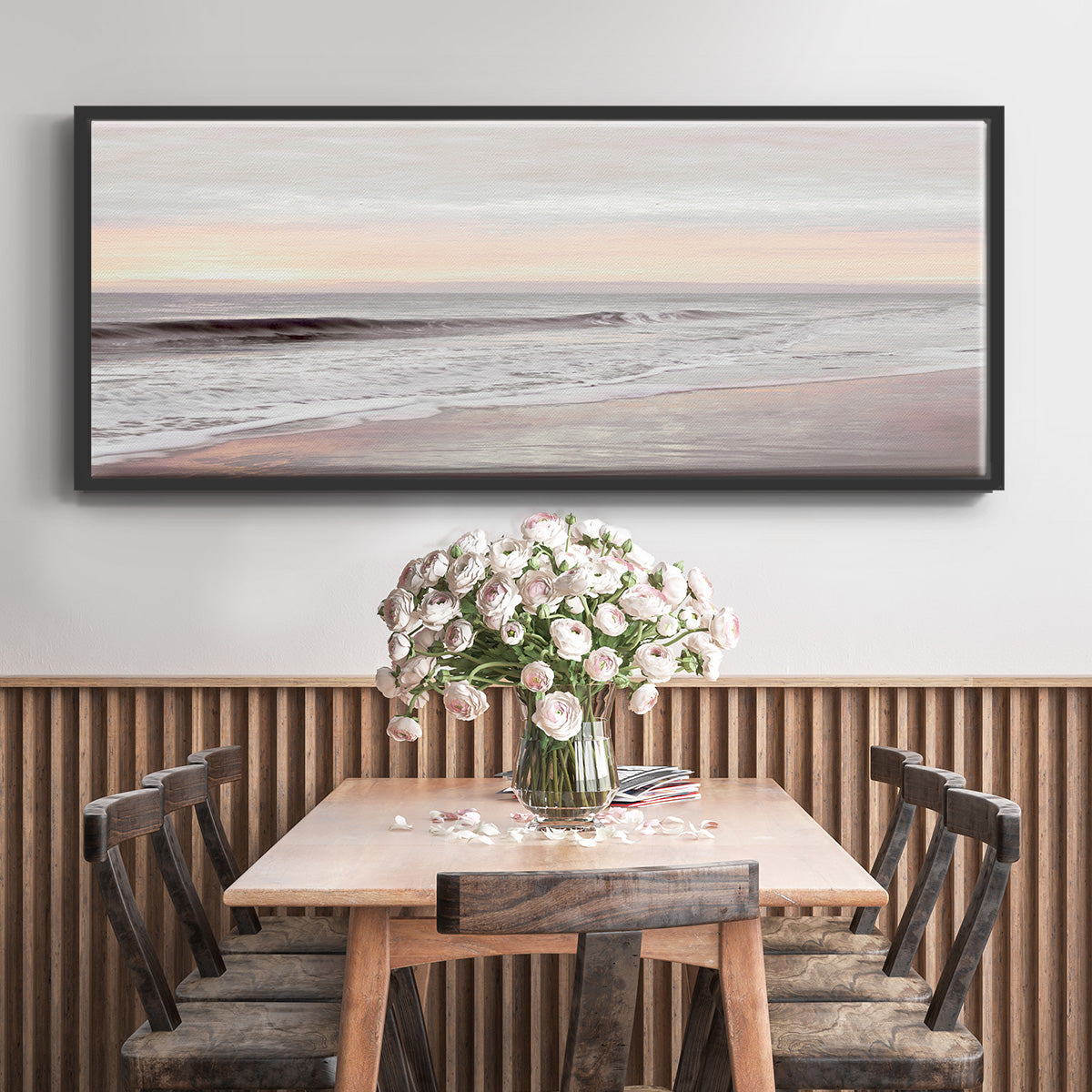 Dawn on the Horizon I - Floater Framed Canvas Print