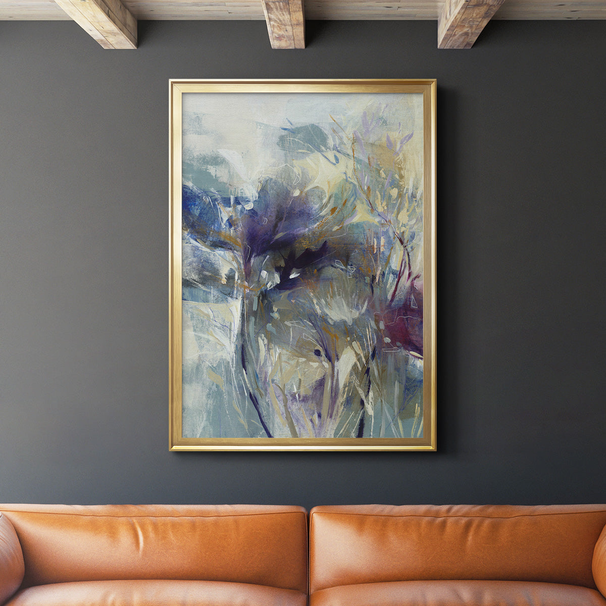 Meadow Saffron I - Modern Framed Canvas Print