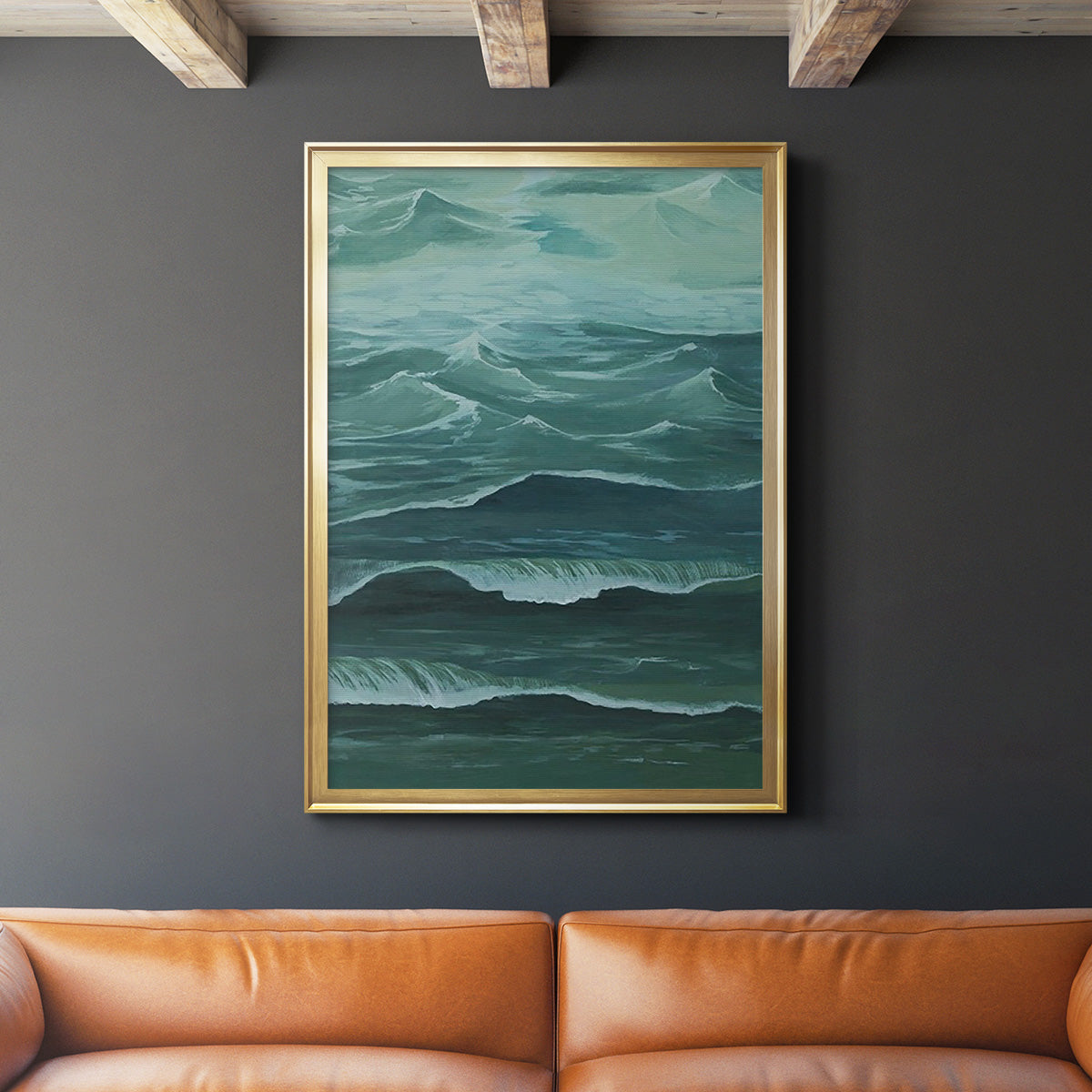 Sandbar Break I - Modern Framed Canvas Print