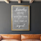 Laundry Schedule - Modern Framed Canvas Print