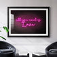 Neon Love I - Modern Framed Art Print