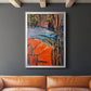 Cadmium Winter Solstice IV - Modern Framed Canvas Print