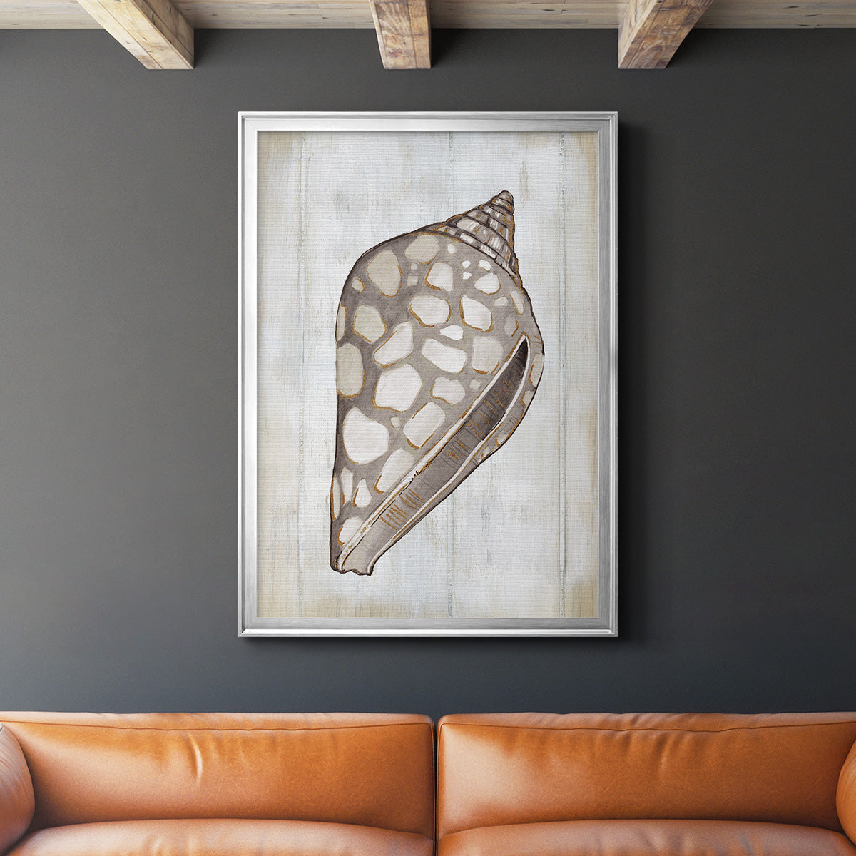 Ocean Cone I - Modern Framed Canvas Print