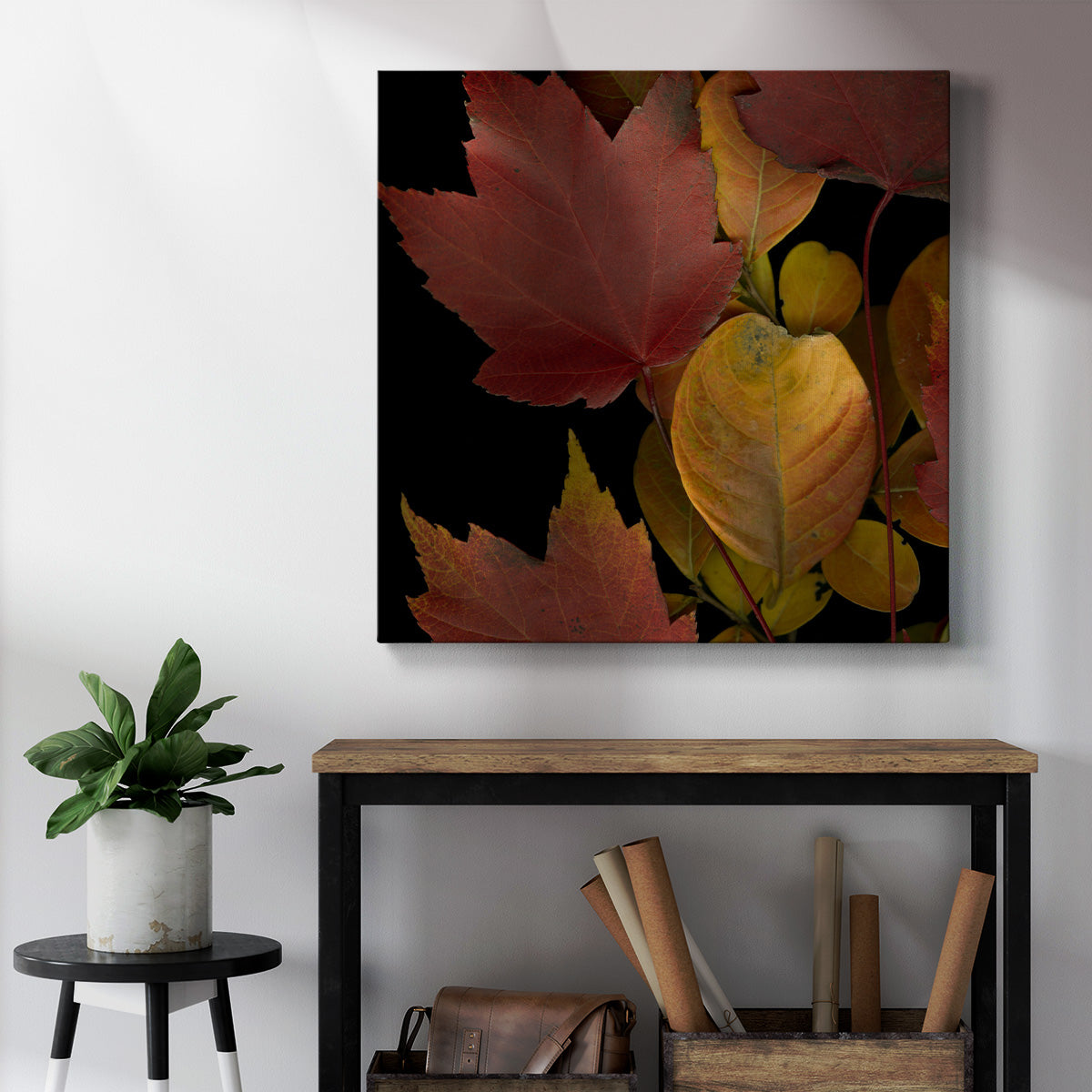 Small Vivid Leaves IV (ST) - Canvas Art Print