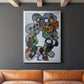 Amelia Island Stones - Modern Framed Canvas Print