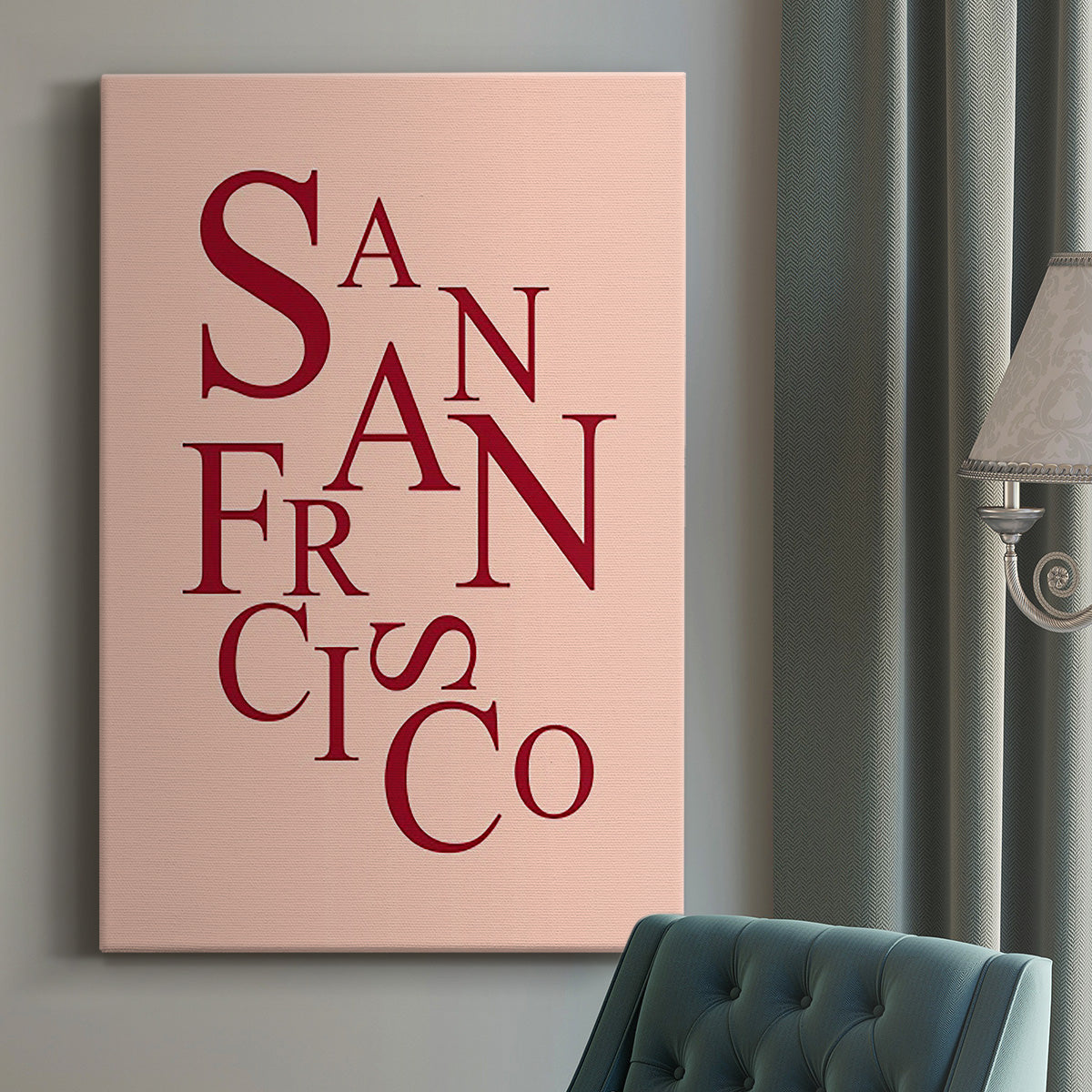 City Center Type II - Canvas Art Print